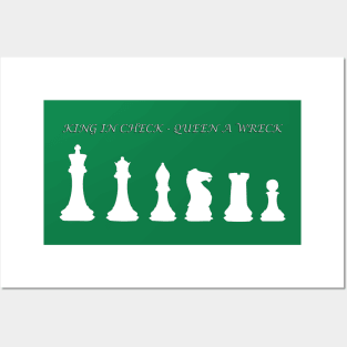 Chess Slogan - King in Check 2 Posters and Art